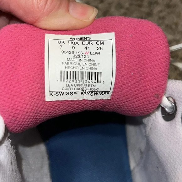 K Swiss SS Shock Spring Leather Lace Up Athletic Womens Shoes - Picture 7 of 8